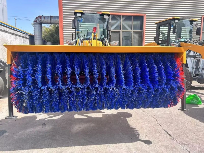 Loader Mounted Snow Sweeper side view